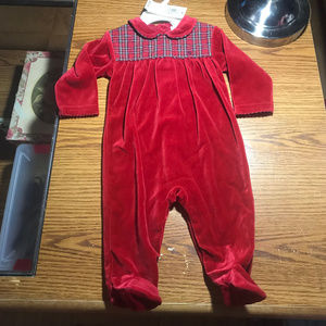 Ralph Lauren red footed sleeper 6-9 mos NWT